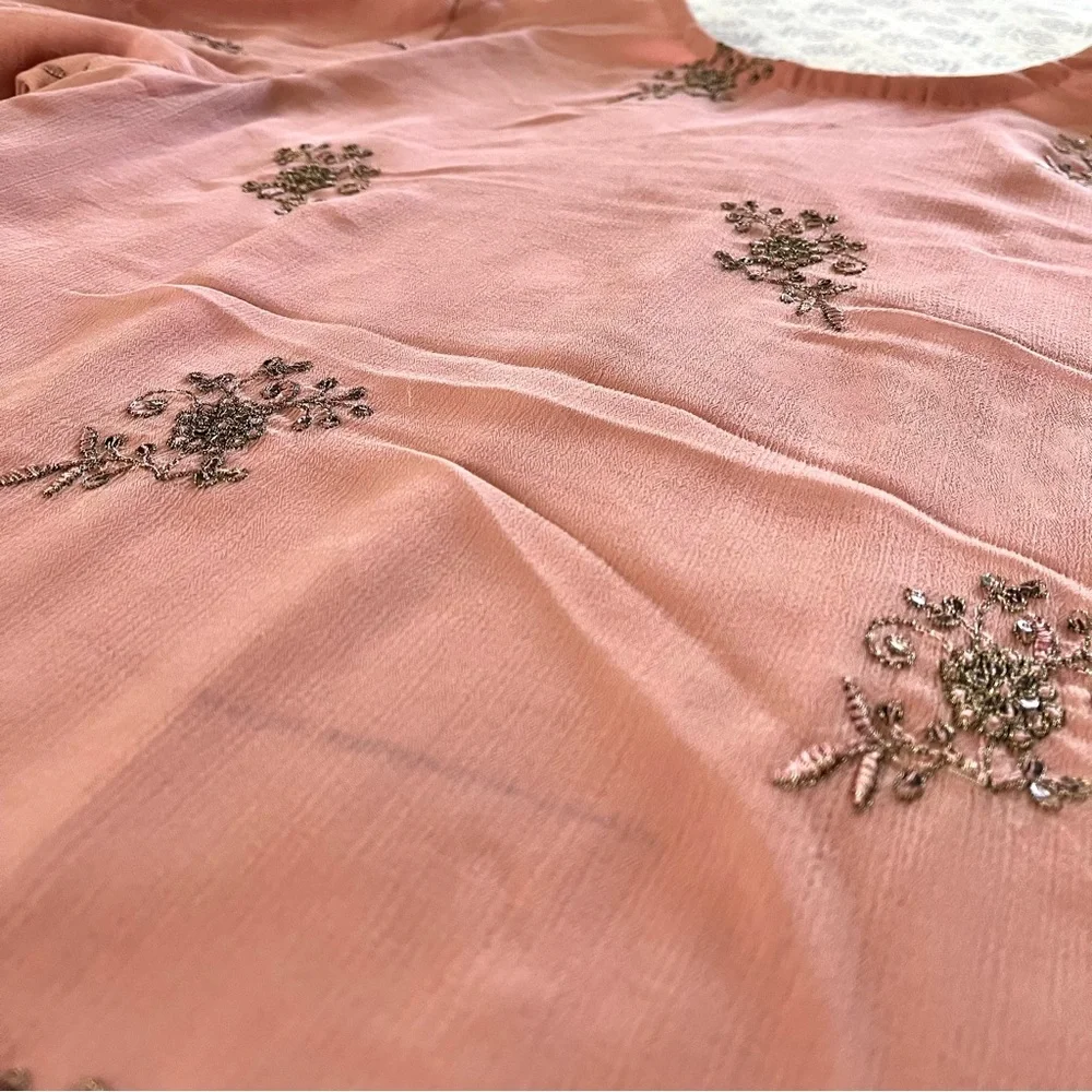 NEW Sequin Embellished Chiffon Salwar Kameez - Picture 12 of 12